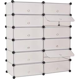 vidaXL Organiser with 12 Compartments Shoe Rack 92x105cm