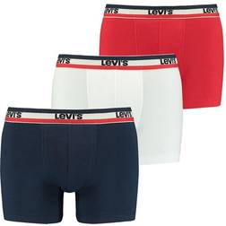 Levi's Basic Sportswear Logo Boxer Brief - 3 pack - White/Blue/Red