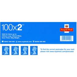 Royal Mail Second Class Postage Stamps 100pcs