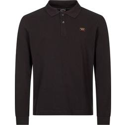 Paul & Shark Long Sleeved Polo T-shirt - Black