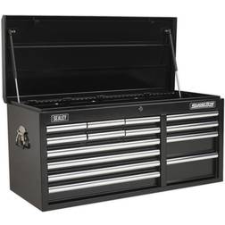 Sealey Topchest 14 Drawer with Ball Bearing Slides Heavy-duty Black