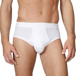 Calida Cotton 1:1 Classic Brief with Fly - White