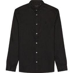 AllSaints Hawthorne Stretch Fit Shirt - Black