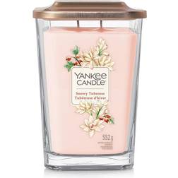 Yankee Candle Snowy Tuberose Pink Scented Candle 553g
