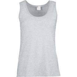 Universal Textiles Women's Value Fitted Sleeveless Vest - Grey Marl