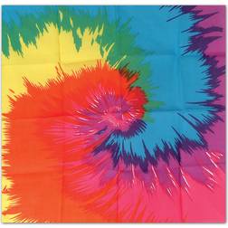 Vegaoo Beistle 60761 Funky Tie-Dyed Bandana, Multicolor, One Size