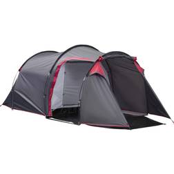 OutSunny 2 - 3 Person Tunnel Tent With 1 Bedroom