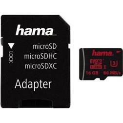 Hama MicroSDHC Class 10 UHS-I U3 80MB/s 16GB