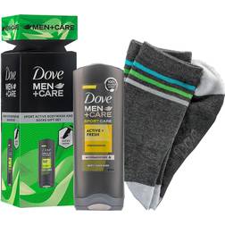 Dove Men+Care Sports Active Bodywash & Socks Gift Set 2-pack
