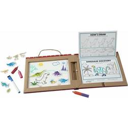 Melissa & Doug Reusable Drawing Magnet Kit – Dinosaurs Activity Books 3 Gift for Boy or Girl