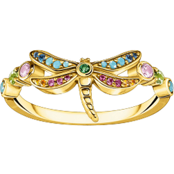 Thomas Sabo Dragonfly Ring - Gold/Multicolour