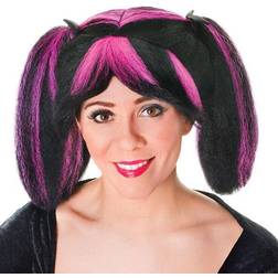 Bristol Novelty Black/Pink Steampunk Wig