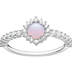 Thomas Sabo Charm Club Ring - Silver/Pink/Transparent