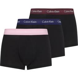 Calvin Klein Cotton Stretch Low Rise Trunks 3-pack - B-Grape Glimmer/Pale Orchid/Purple