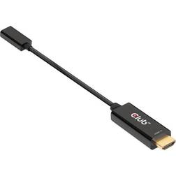 Club 3D HDMI-USB C M-F 0.2m