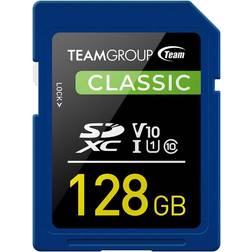 Team Classic SDXC Class 10 UHS-I U1 V10 128GB