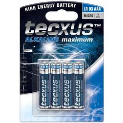 Tecxus Alkaline AAA 4-pack