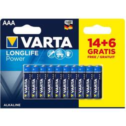 Varta Longlife Power Alkaline AAA LR03 20-pack