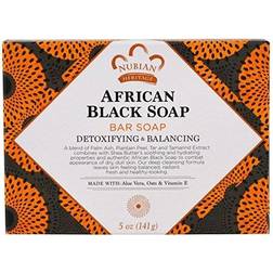 Nubian Heritage Detoxifying & Balancing African Black Bar Soap