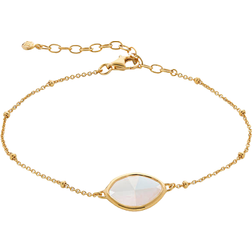 Monica Vinader Petal Bracelet - Gold/Moonstone