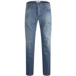 Jack & Jones Tim Original JJ 273 Lid Jeans with Slim/Straight Fit - Blue/Blue Denim