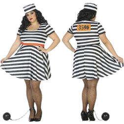 Th3 Party Female Prisoner Costume for Adults