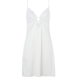 Calvin Klein Satin and Lace Night Dress - Ivory