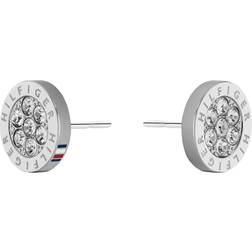 Tommy Hilfiger Stud Earrings - Silver/Transparent