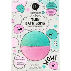 Nailmatic Kids Twin Bath Bomb Pink + Lagoon 2-pack