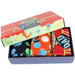 Happy Socks Father´s Day Socks Gift Box 3-pack - Navy/Red