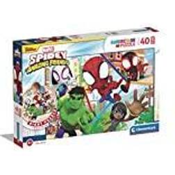 Clementoni Supercolor Disney Junior Marvel Spidey & his Amazing Friends 40 Pieces