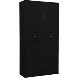 vidaXL 2 Drawers with 3 Sections Storage Cabinet 90x180cm