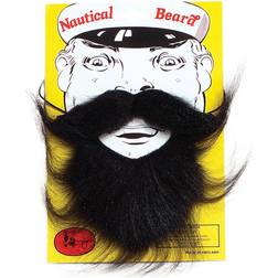 Bristol Novelty Unisex Nautical Fake Beard (One Size) (Black)