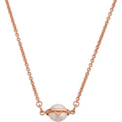Emporio Armani Pendant Necklace - Rose Gold/Pearl