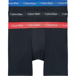 Calvin Klein Cotton Stretch Boxer Briefs 3-pack - Blue/Strawberry Field/Black