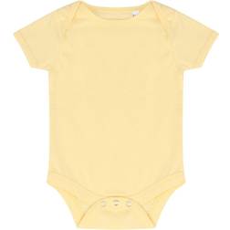 Larkwood Baby's Short Sleeve Bodysuit - Pale Yellow (LW055)