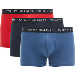 Tommy Hilfiger Logo Waistband Trunks 3-pack - Des Sky/Petrol Blue/Prim Red