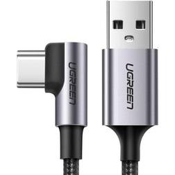 Ugreen 3A 2.0 USB A - USB C 90 Degree Angled M-M 2m