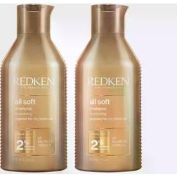 Redken All Soft Shampoo 300ml 2-pack