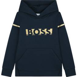 Hugo Boss Golden Logo Hoodie - Navy/Gold (J25N72-849)