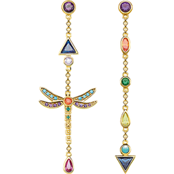 Thomas Sabo Dragonfly Earrings - Gold/Multicolour