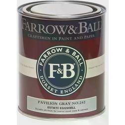 Farrow & Ball Estate No.242 Wood Paint, Metal Paint Pavilion Grey 0.75L