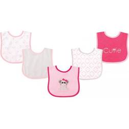 Luvable Friends Drooler Bibs with PEVA Back Elephant 5-pack