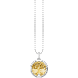 Thomas Sabo Tree of Love Necklace - Silver/Gold/Transparent