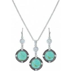 Montana True North Jewelry Set - Silver/Turquoise/Transparent