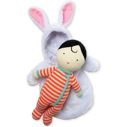 Manhattan Toy Snuggle Baby Doll & Hooded Bunny Sleep Sack