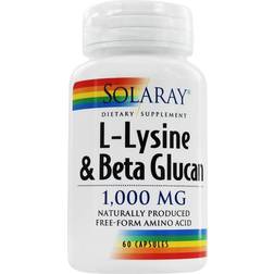 Solaray L-Lysine Beta Glucan 1000 mg 60 VegCaps