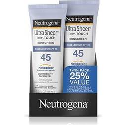 Neutrogena Ultra Sheer Dry-Touch Water Resistant Sunscreen SPF45 2-pack