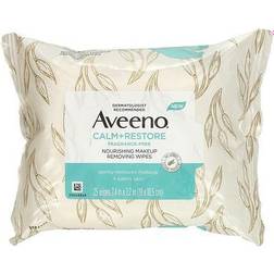 Aveeno Calm + Restore Nourishing Makeup Remover Face Wipes 25-pack