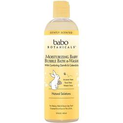 Babo Botanicals Moisturizing Baby Bubble Bath & Wash with Comforting Oatmilk Calendula 15 fl oz